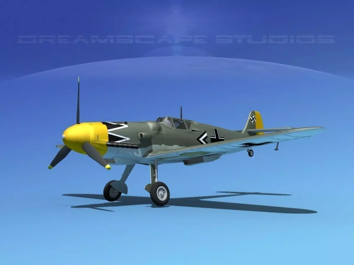 Messerschmitt BF-109 V13 3D model_0