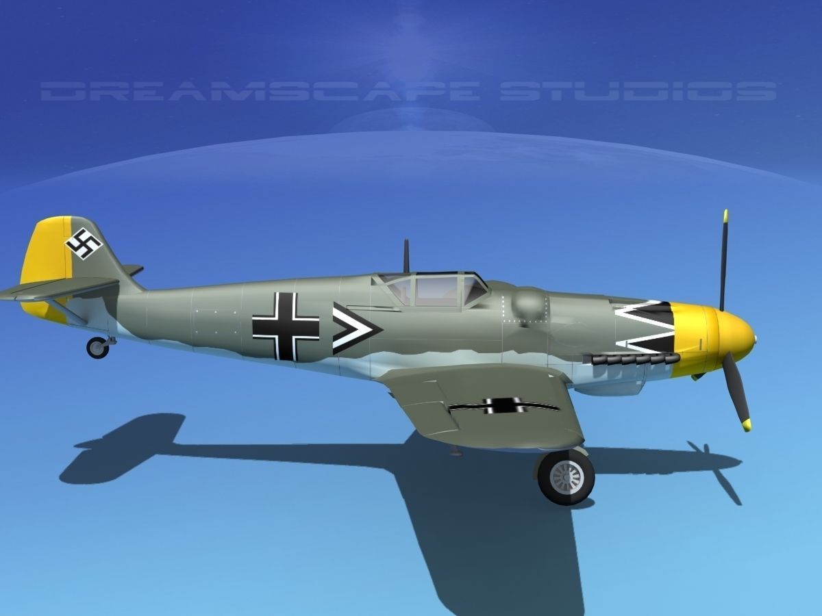 Messerschmitt BF-109 V13 3D model_4
