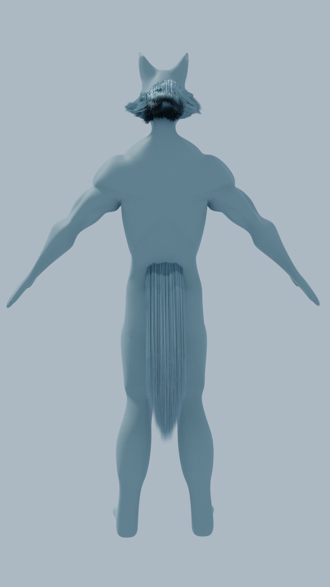 Legoshi From Beastars Mid Poly 3D model_3