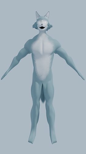 Legoshi From Beastars Mid Poly 3D model