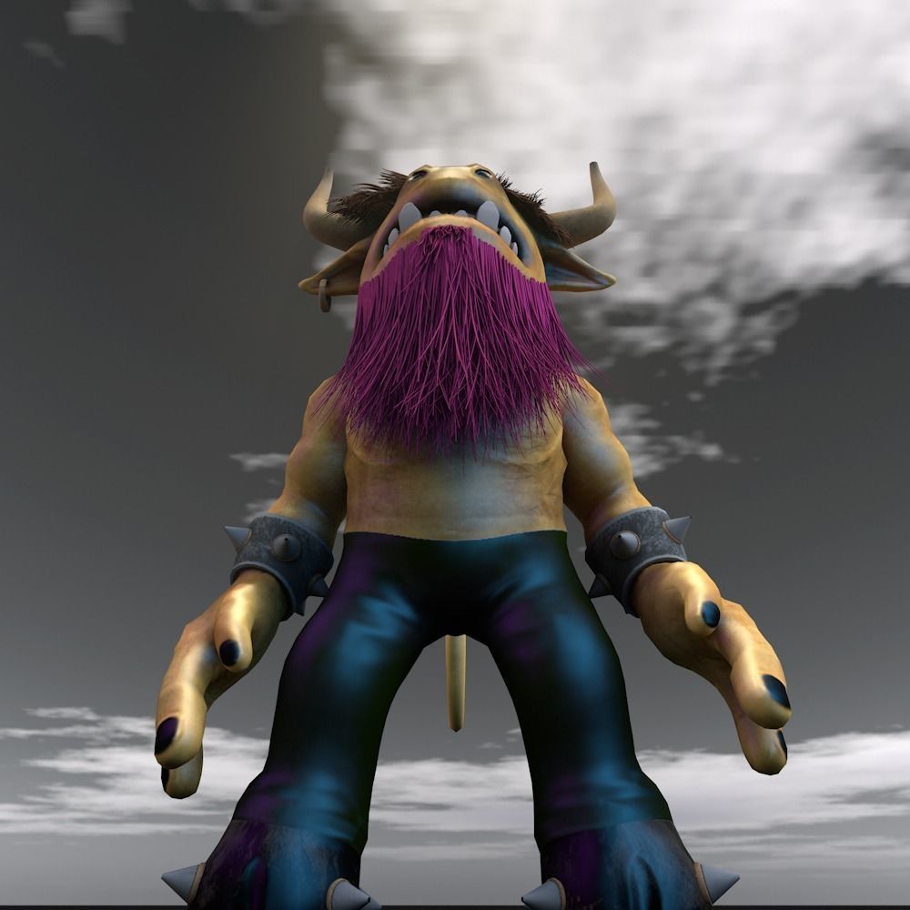 Elite Tauren Chieftain Recreacion 3D Low-poly 3D model_15