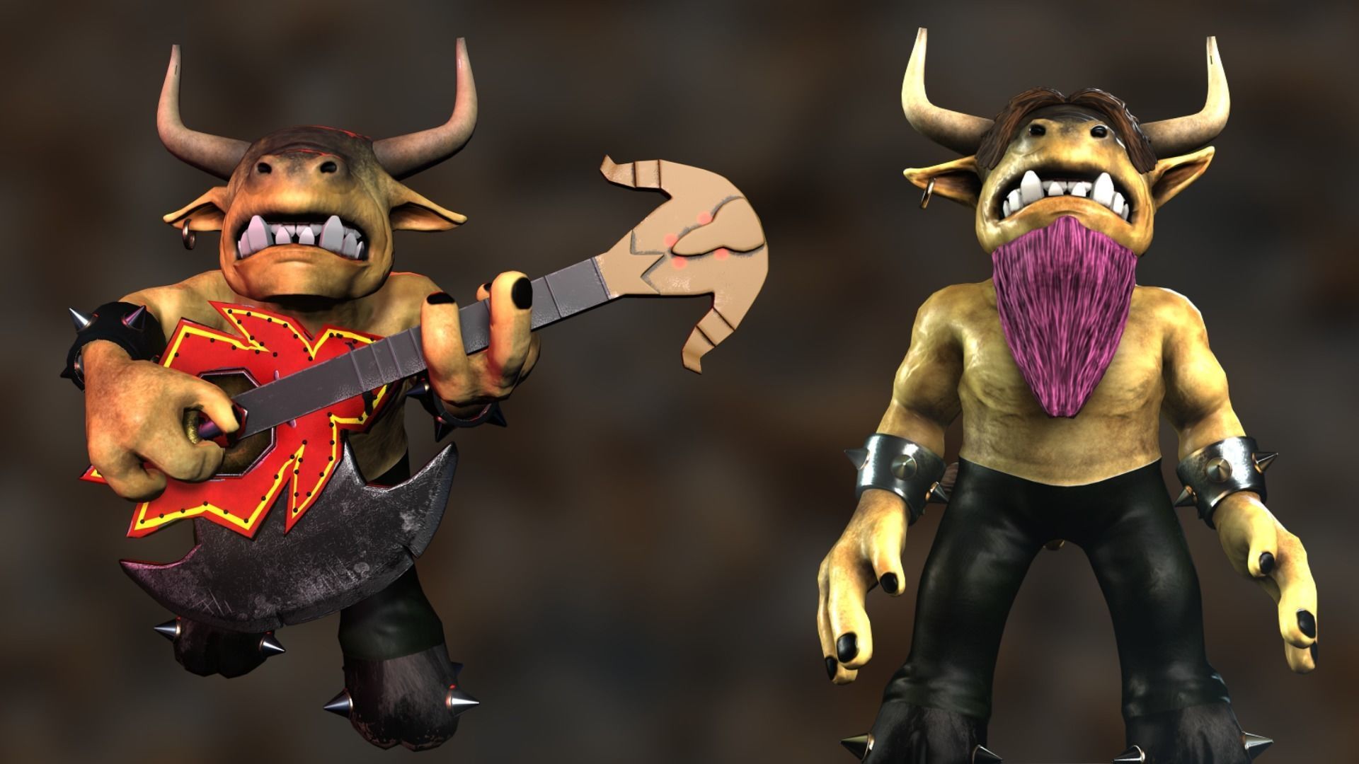 Elite Tauren Chieftain Recreacion 3D Low-poly 3D model_4