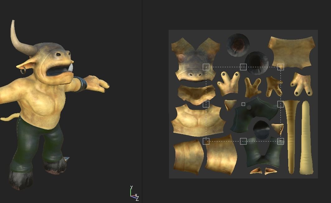 Elite Tauren Chieftain Recreacion 3D Low-poly 3D model_13