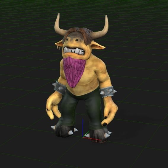 Elite Tauren Chieftain Recreacion 3D Low-poly 3D model_3