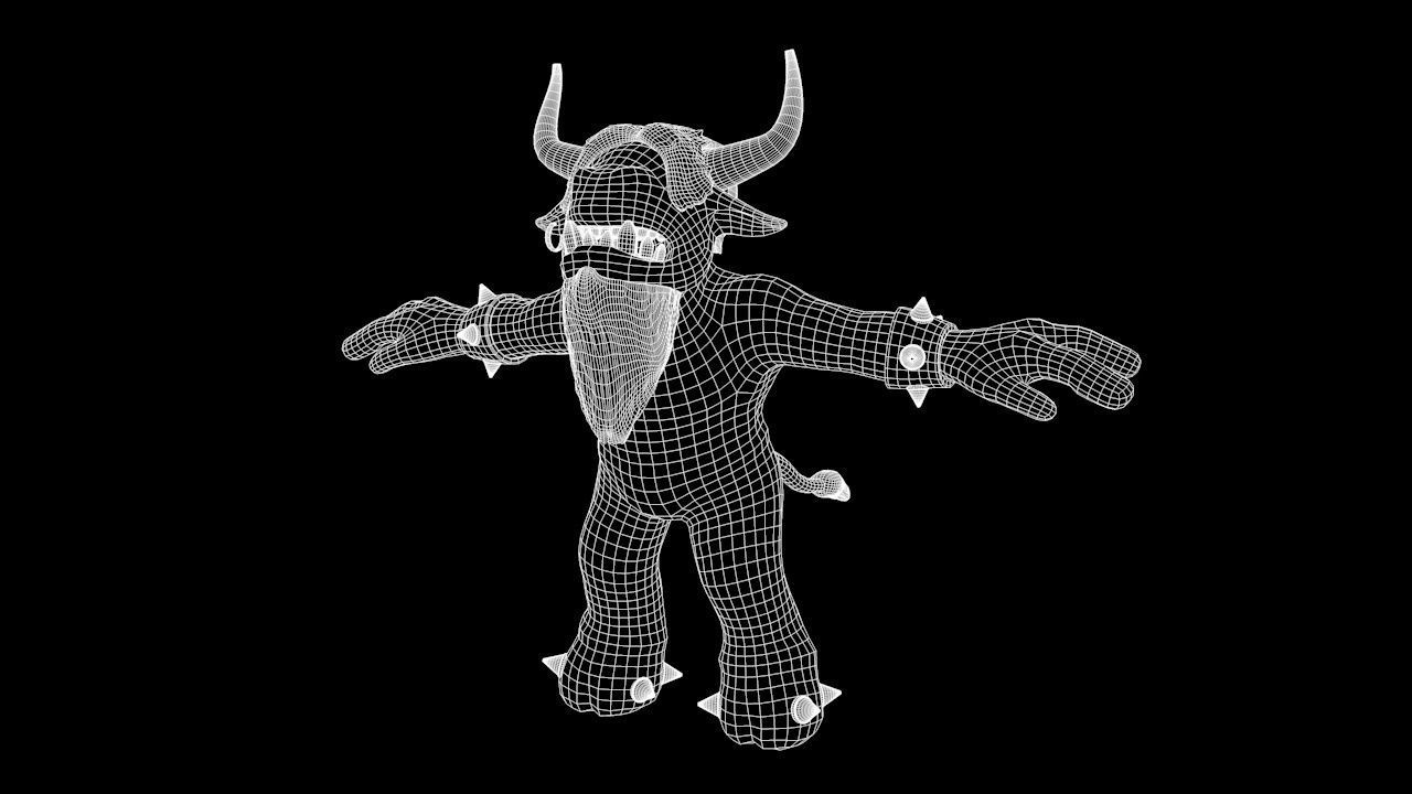 Elite Tauren Chieftain Recreacion 3D Low-poly 3D model_5