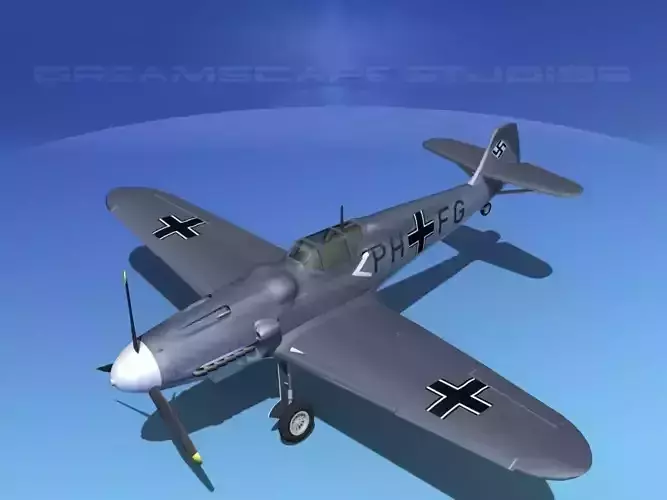 Messerschmitt BF-109 V16 3D model