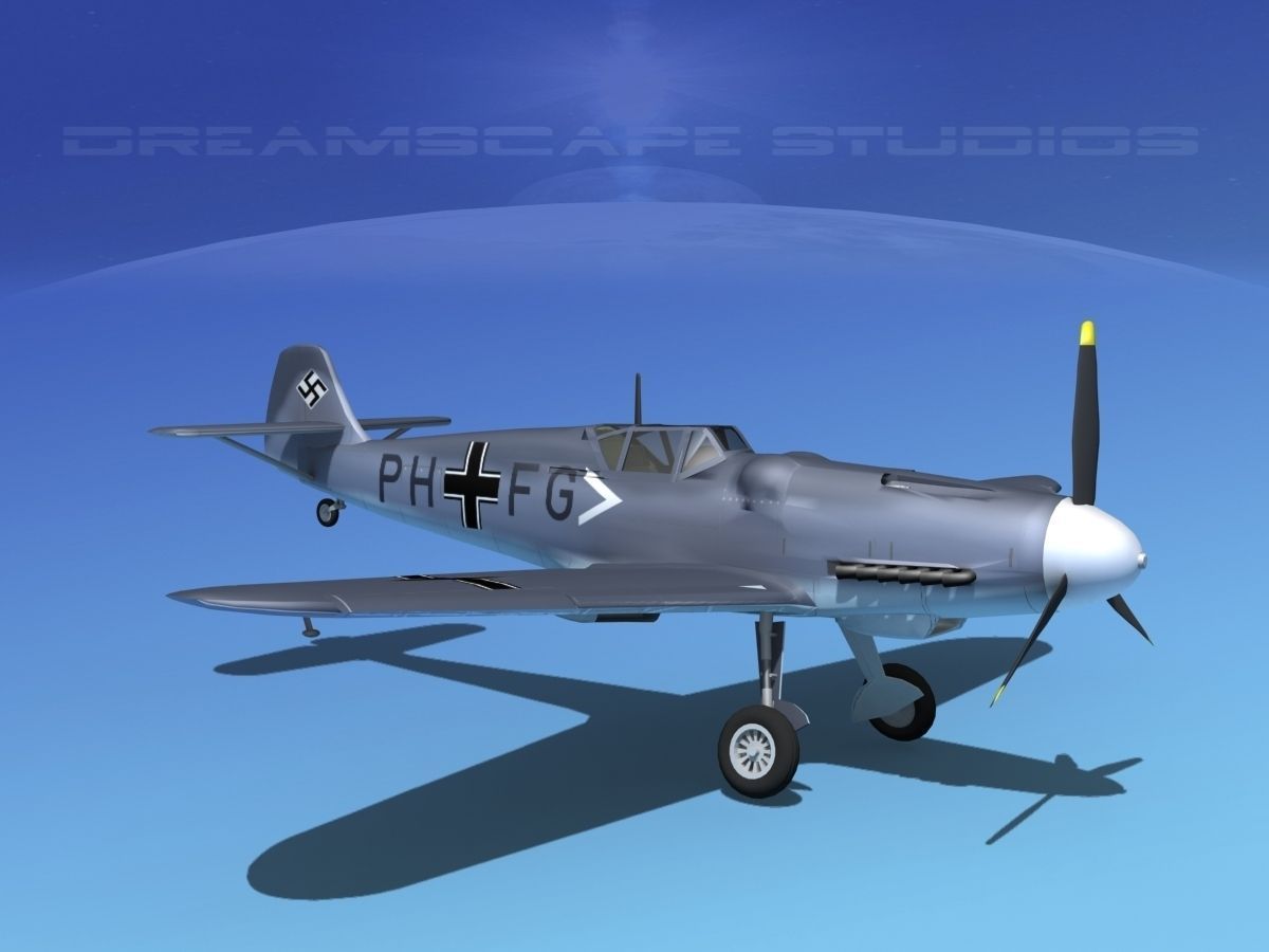 Messerschmitt BF-109 V16 3D model_4