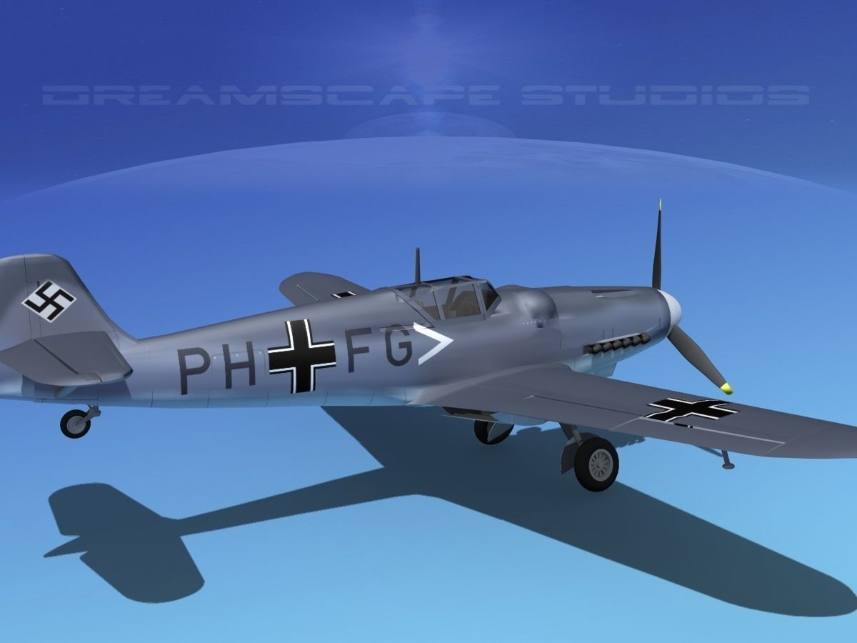 Messerschmitt BF-109 V16 3D model_6