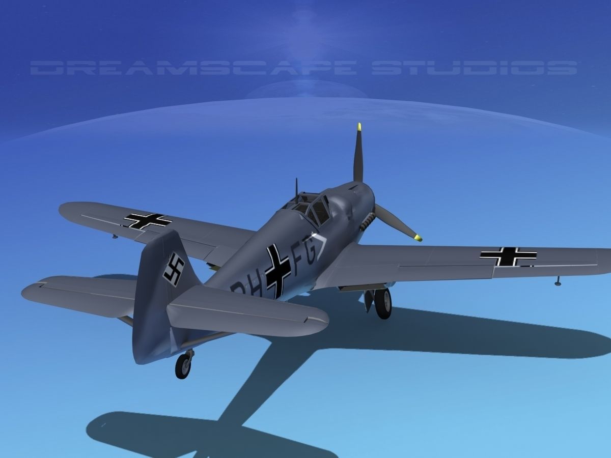 Messerschmitt BF-109 V16 3D model_7