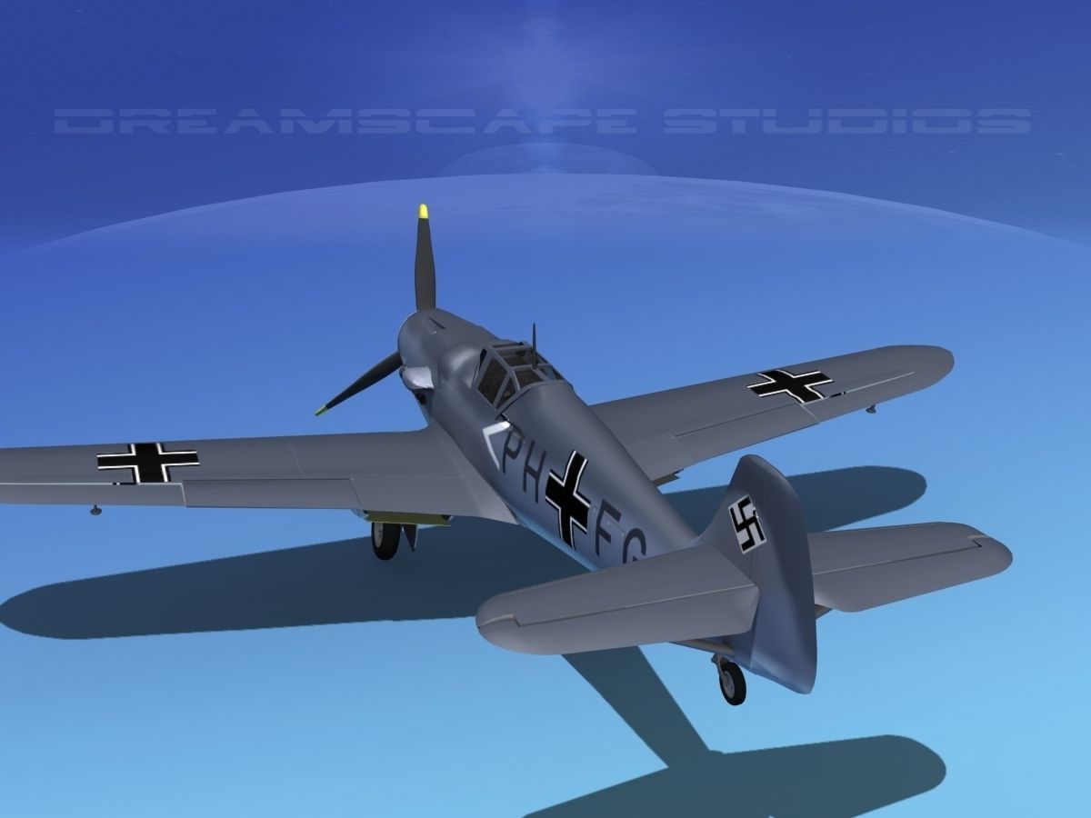 Messerschmitt BF-109 V16 3D model_8