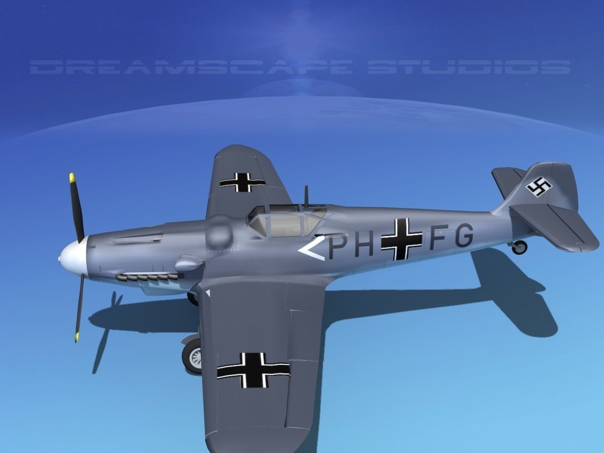 Messerschmitt BF-109 V16 3D model_10
