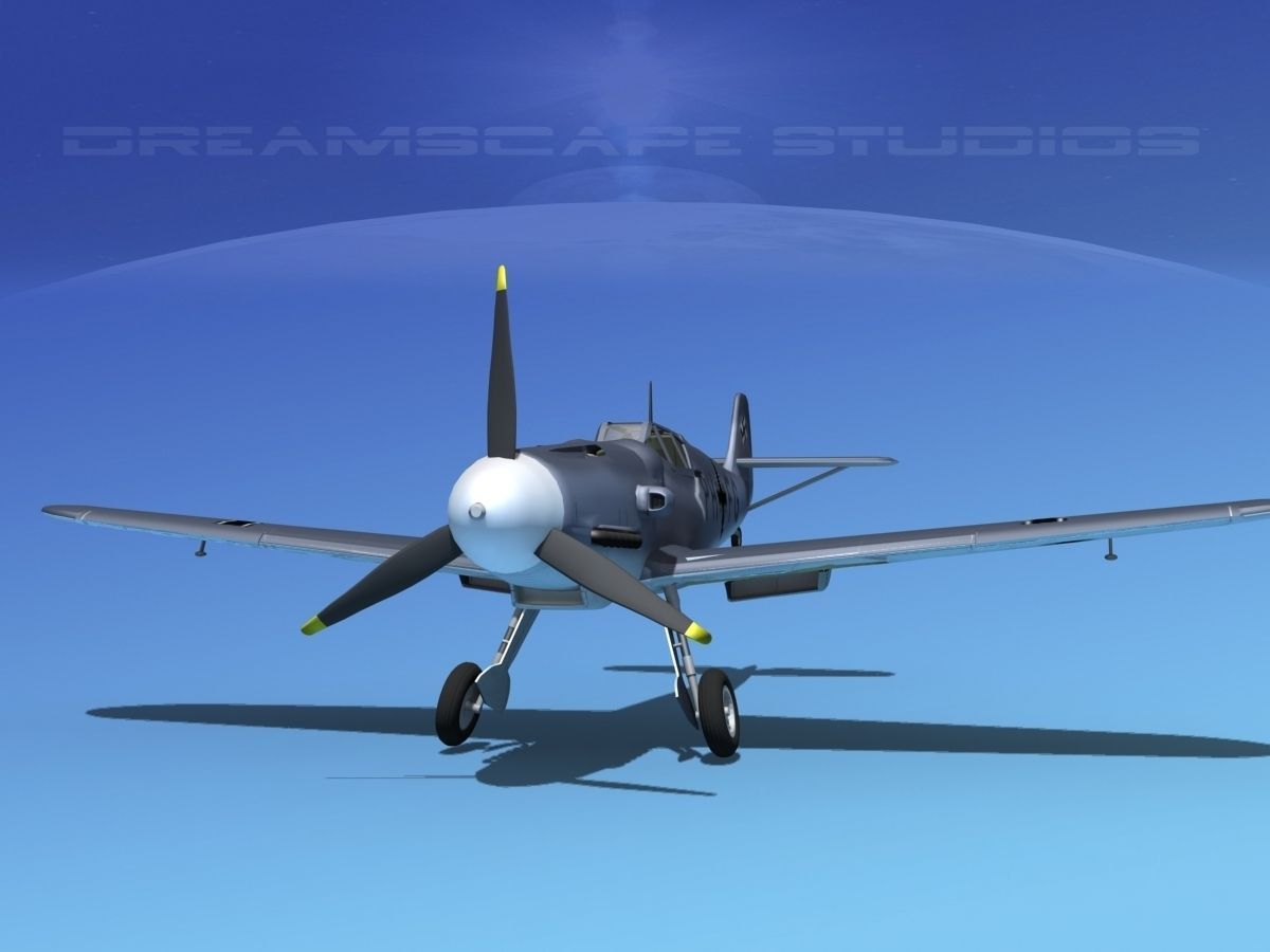 Messerschmitt BF-109 V16 3D model_2