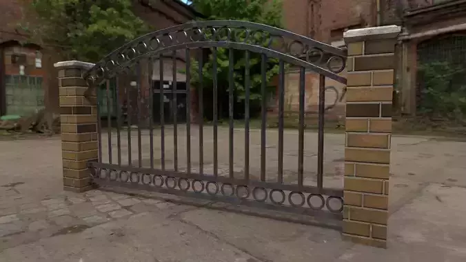 fence 2 wrought iron gate