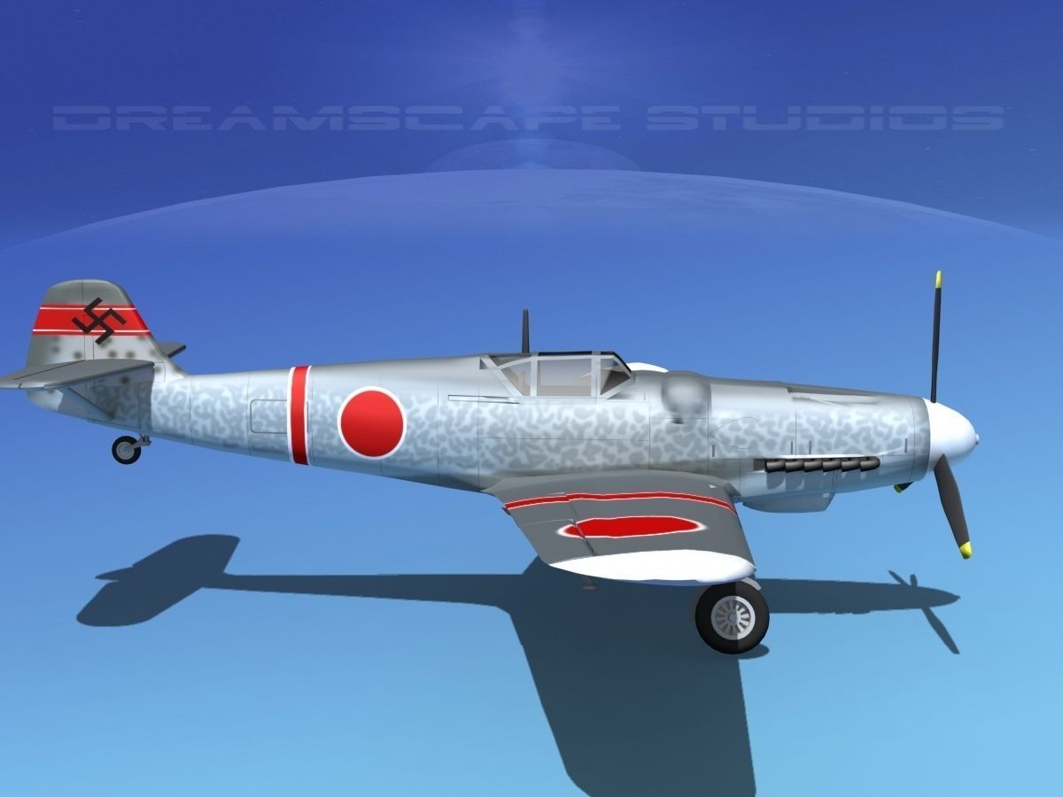 Messerschmitt BF-109 V17 3D model_4