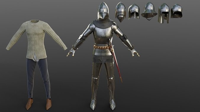 Early 15th Century English armor 3D model