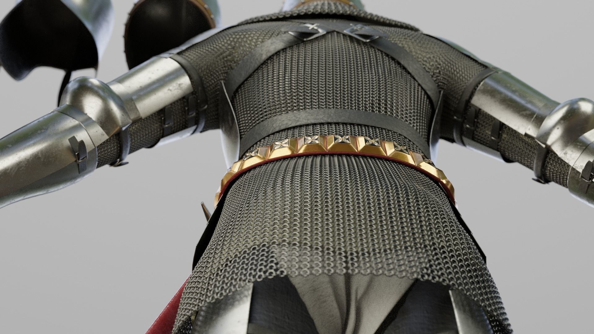 Early 15th Century English armor 3D model_11