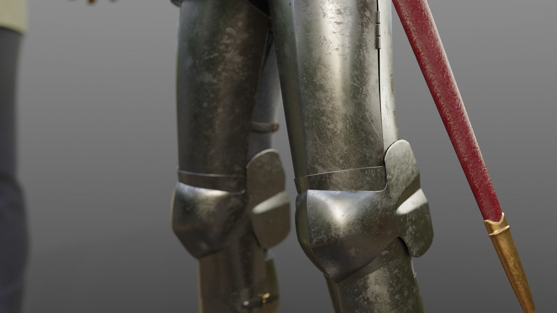 Early 15th Century English armor 3D model_7