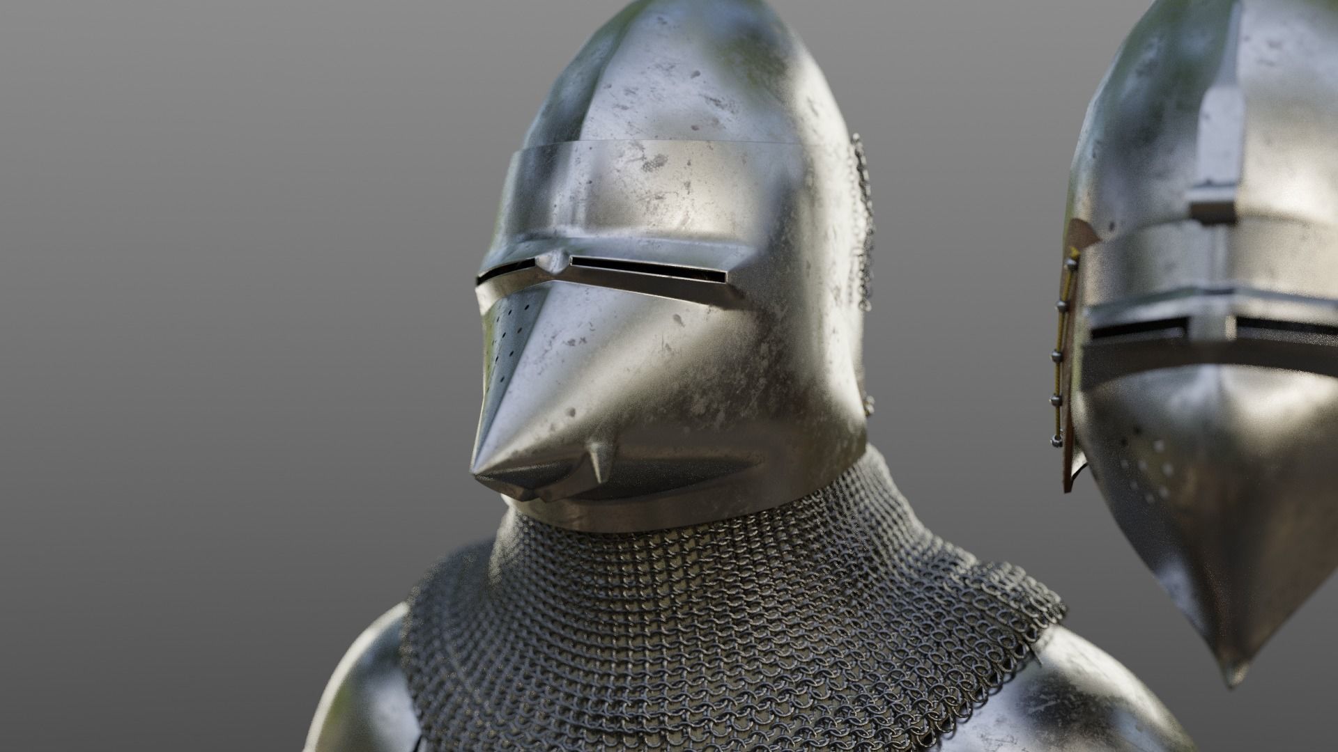 Early 15th Century English armor 3D model_14