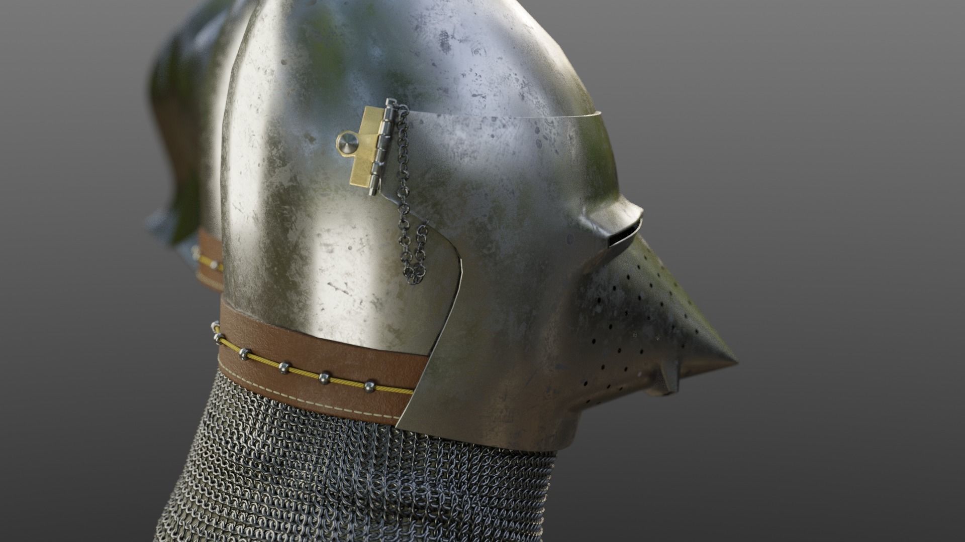 Early 15th Century English armor 3D model_16