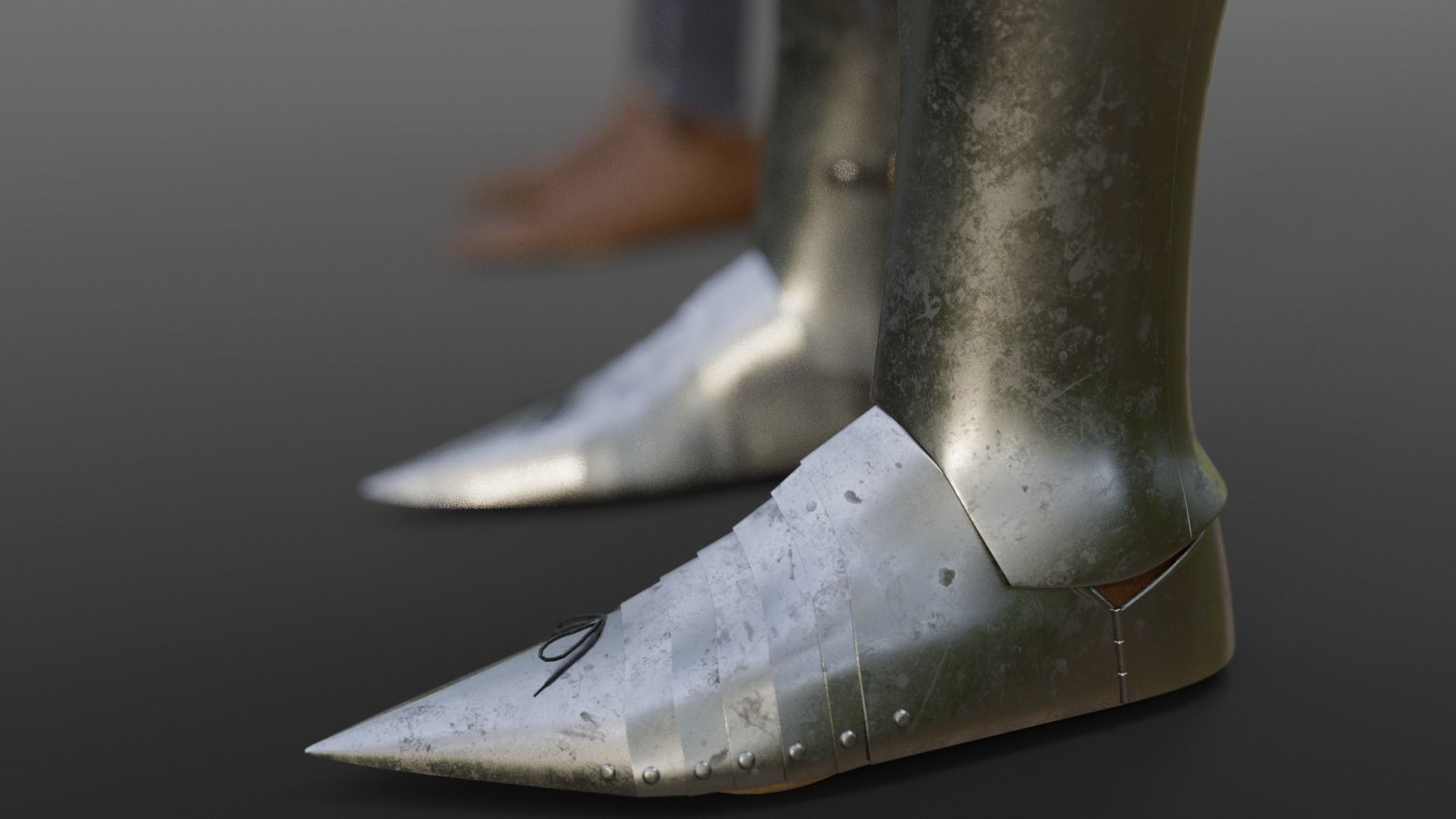 Early 15th Century English armor 3D model_8