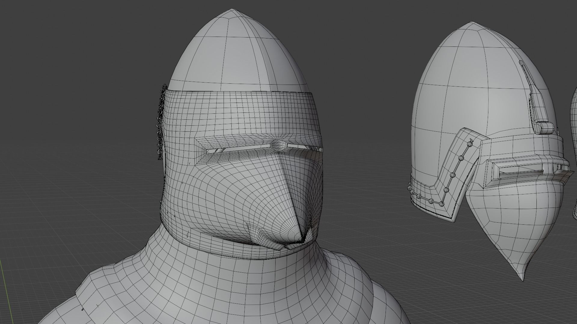 Early 15th Century English armor 3D model_22