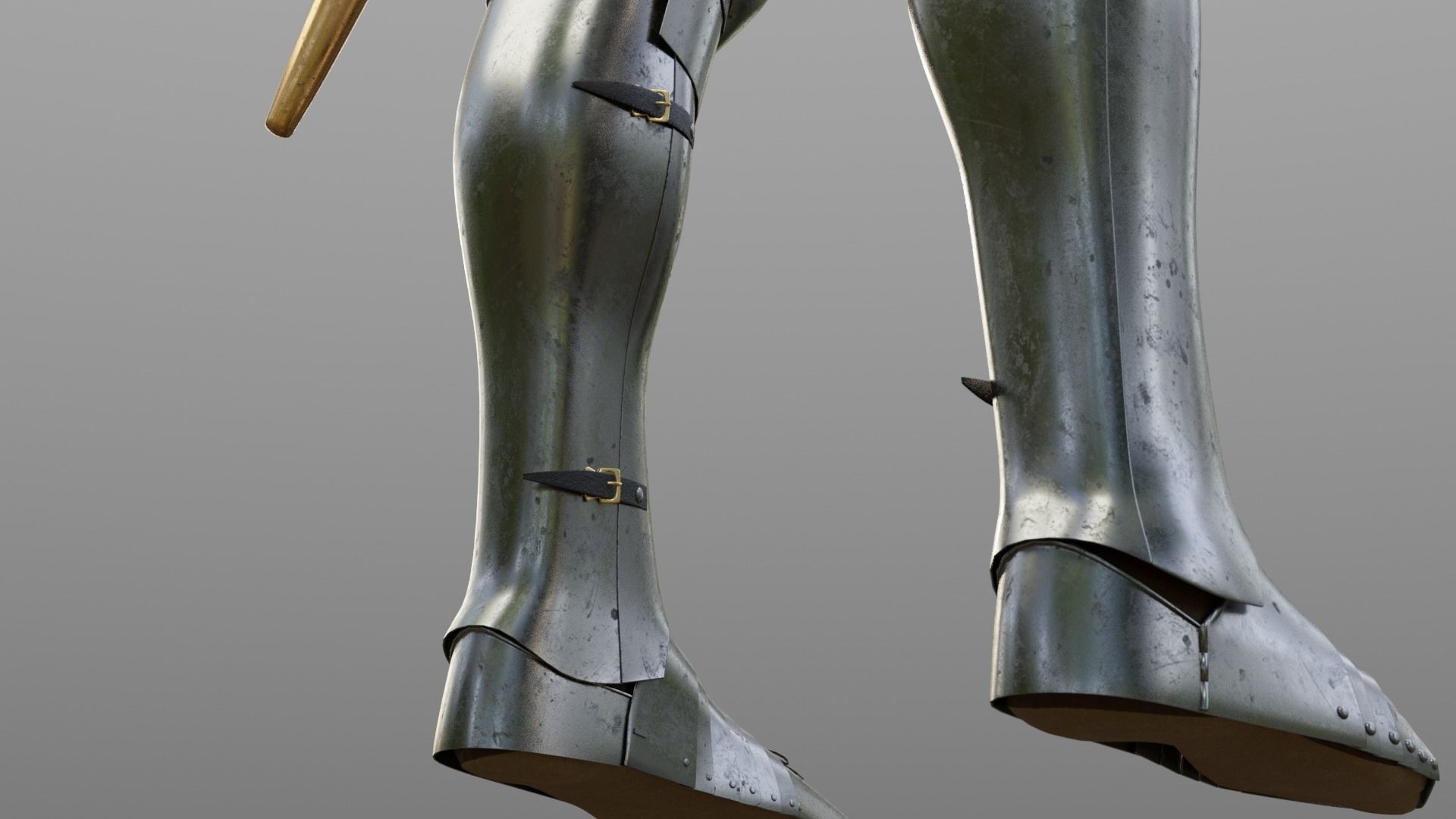 Early 15th Century English armor 3D model_9