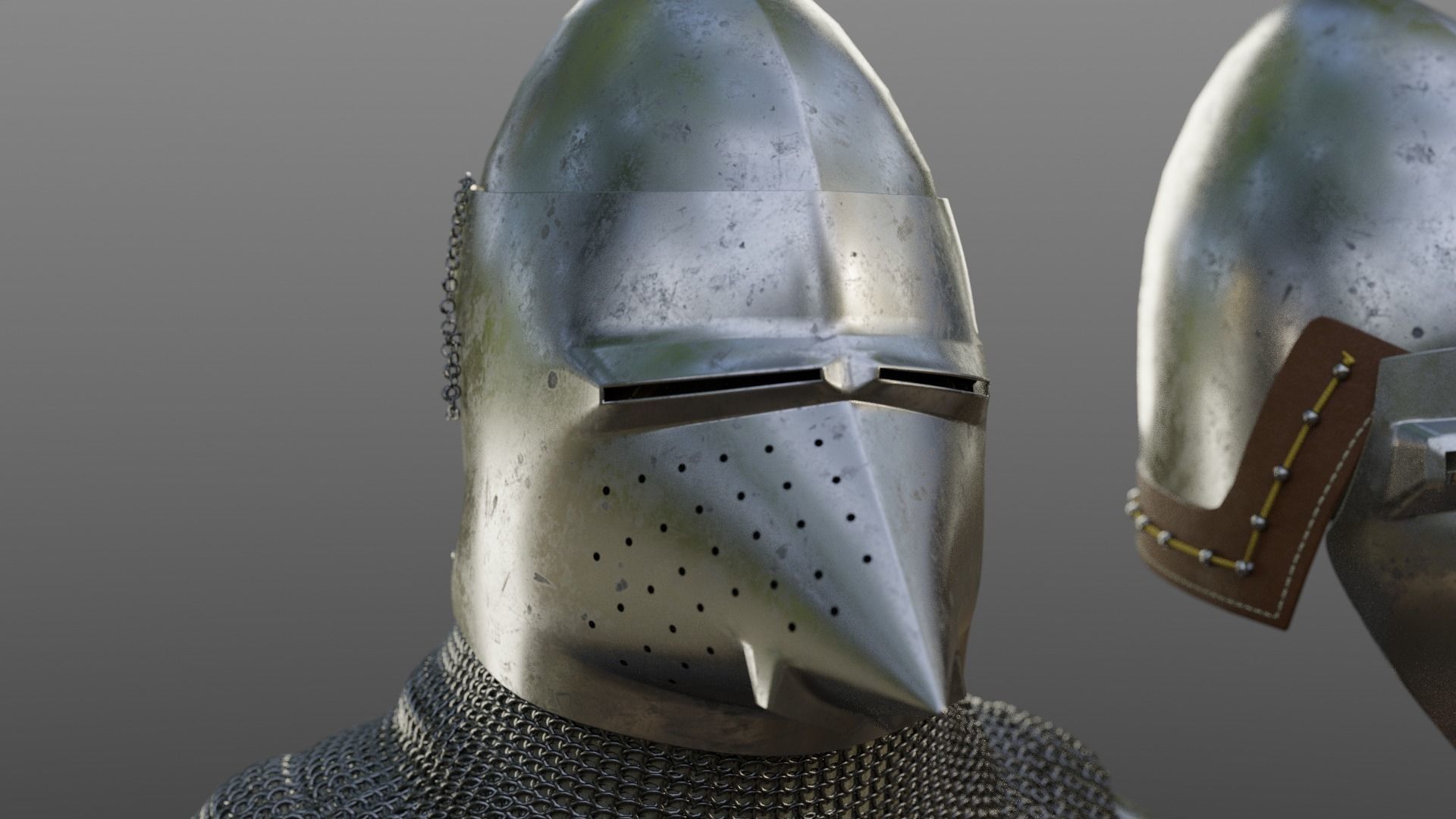 Early 15th Century English armor 3D model_15