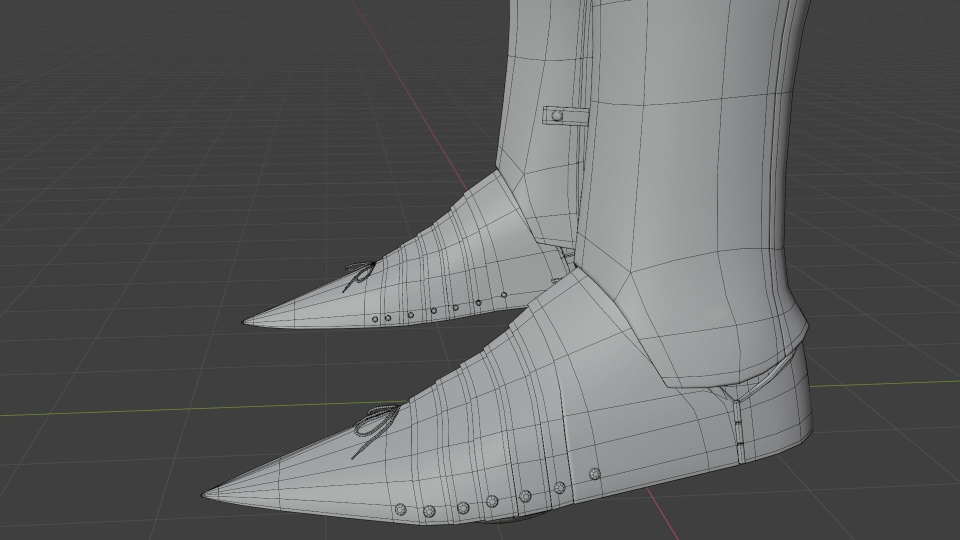 Early 15th Century English armor 3D model_21