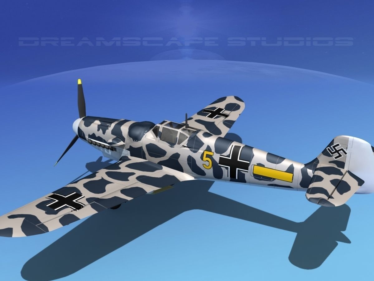 Messerschmitt BF-109 V19 3D model_8
