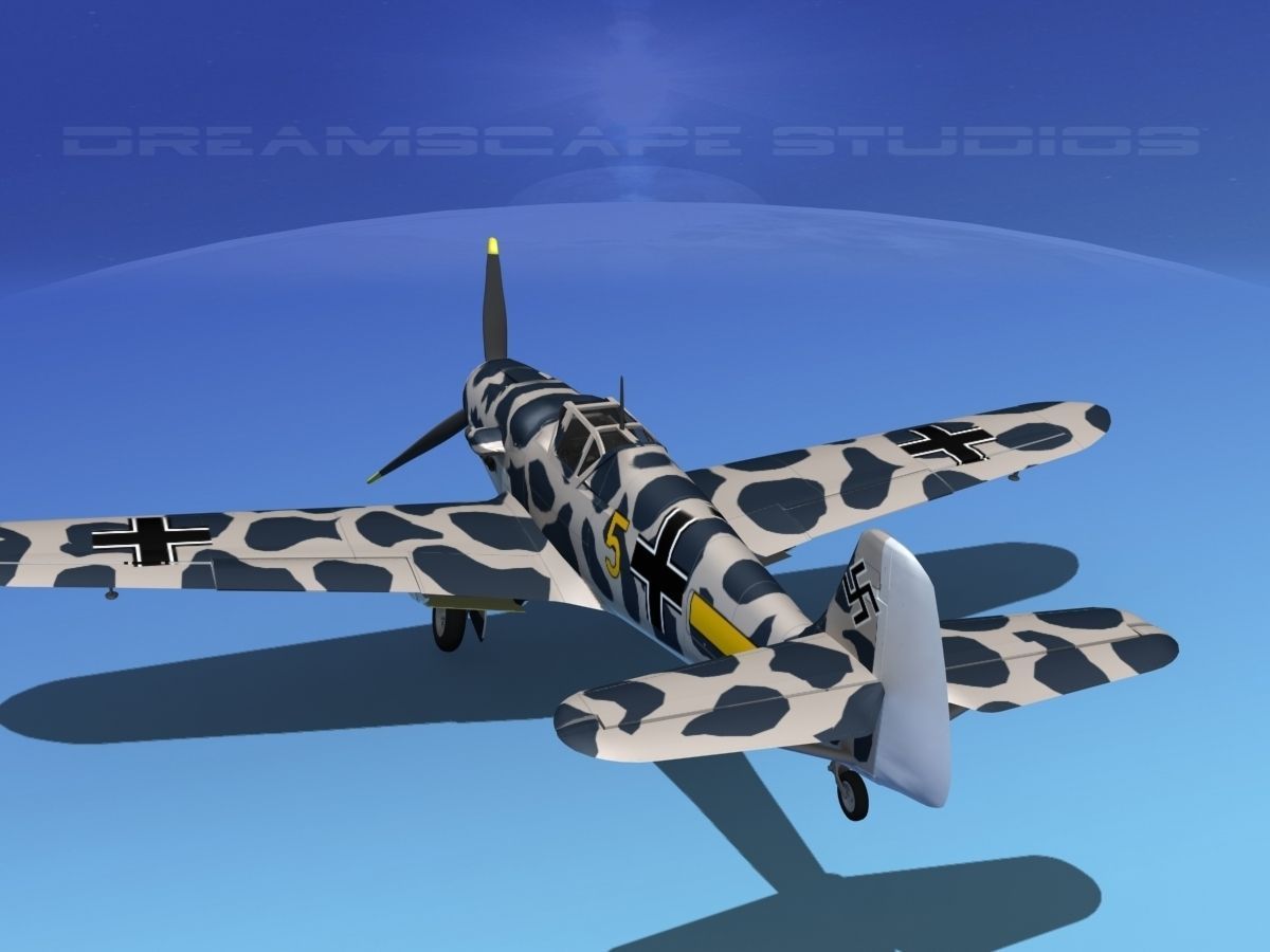 Messerschmitt BF-109 V19 3D model_7