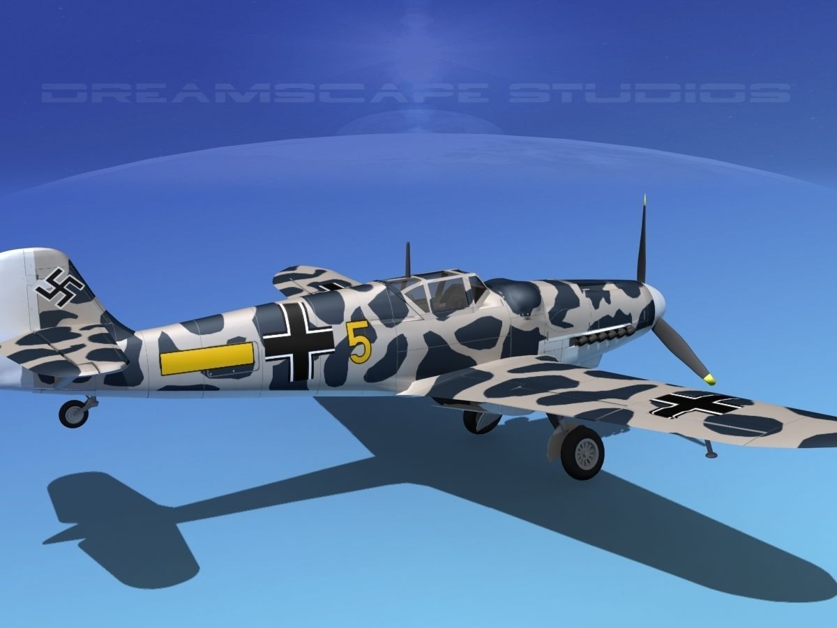 Messerschmitt BF-109 V19 3D model_5