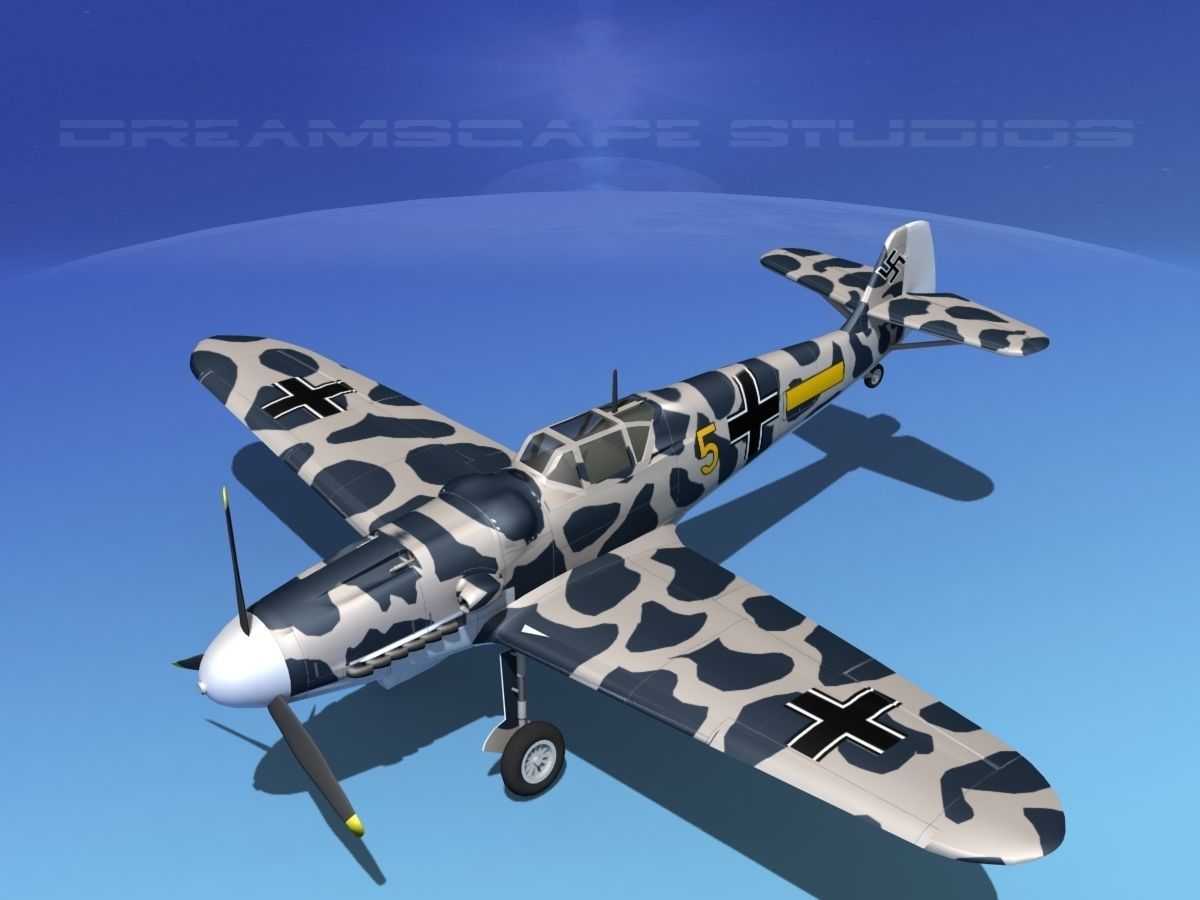 Messerschmitt BF-109 V19 3D model_10