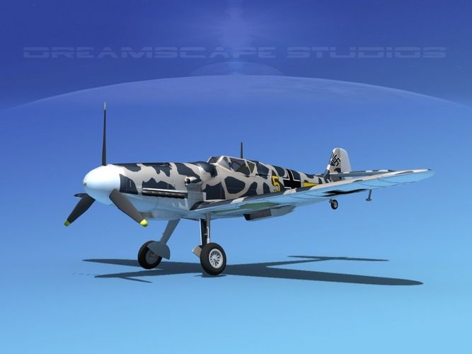 Messerschmitt BF-109 V19 3D model