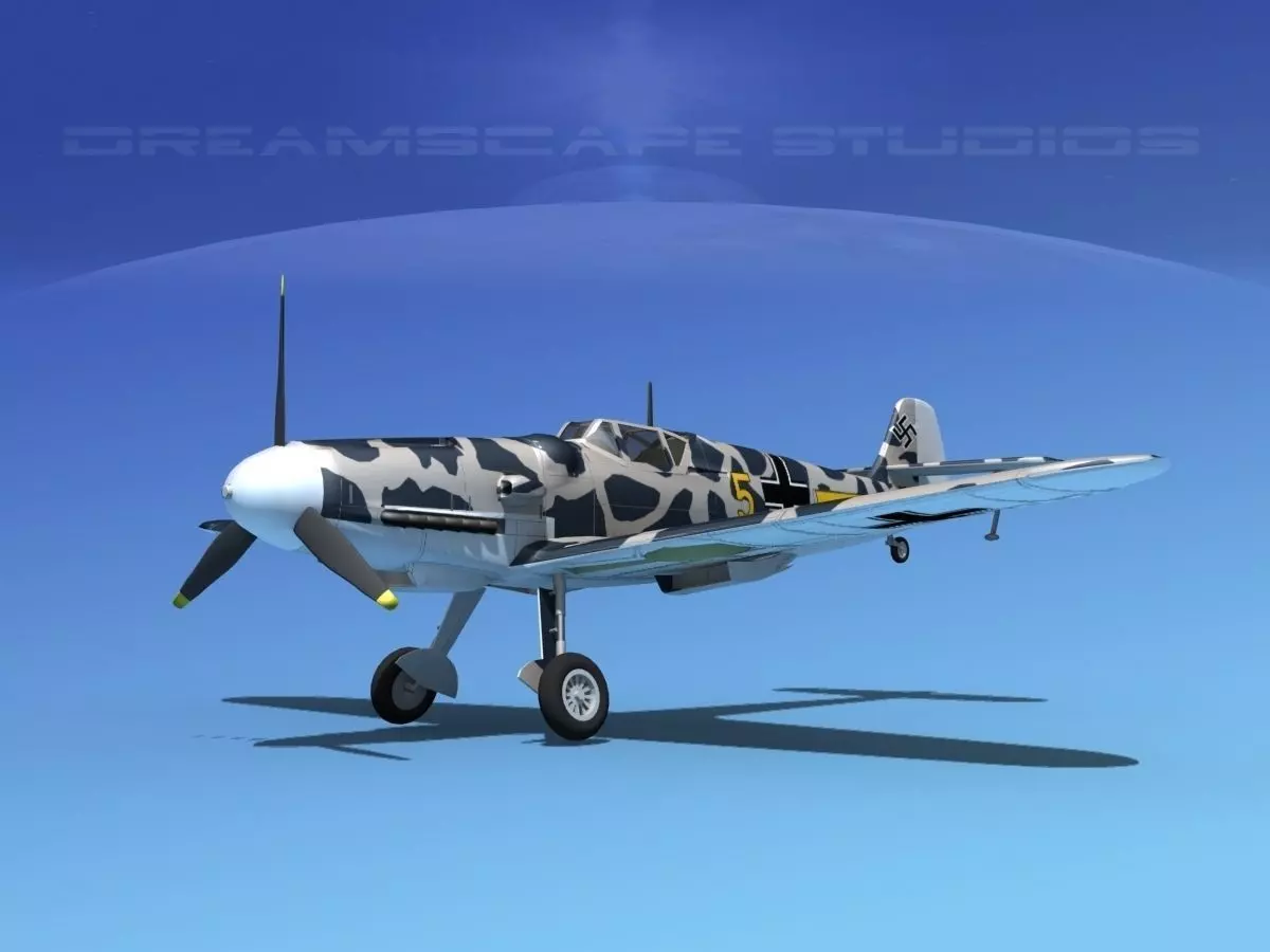 Messerschmitt BF-109 V19 3D model_0