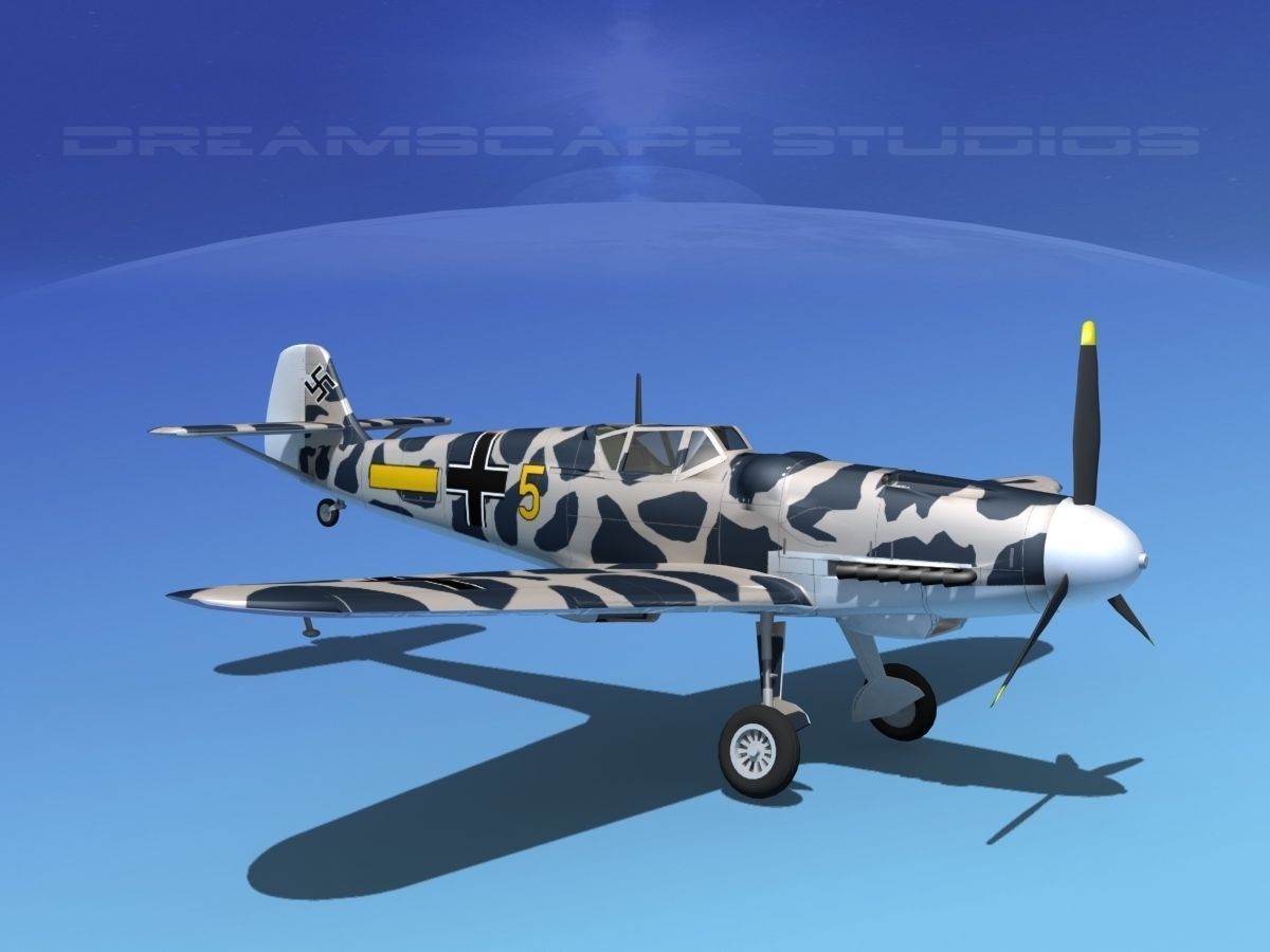 Messerschmitt BF-109 V19 3D model_3
