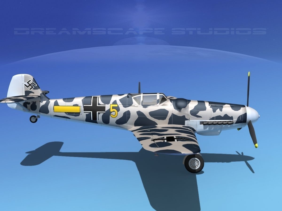 Messerschmitt BF-109 V19 3D model_4
