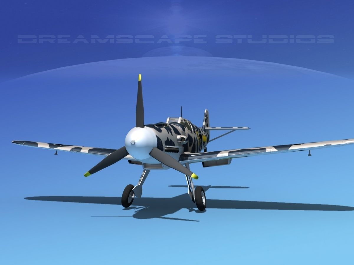 Messerschmitt BF-109 V19 3D model_1