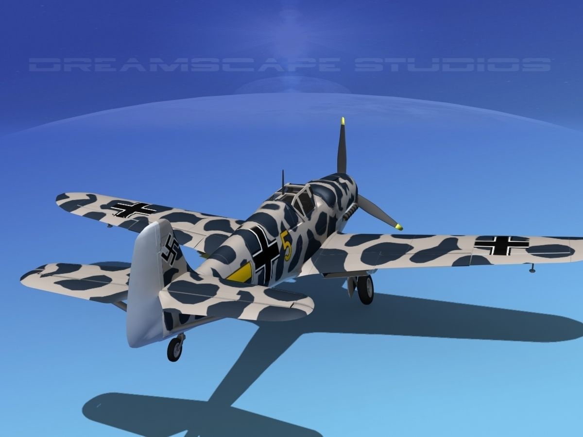 Messerschmitt BF-109 V19 3D model_6