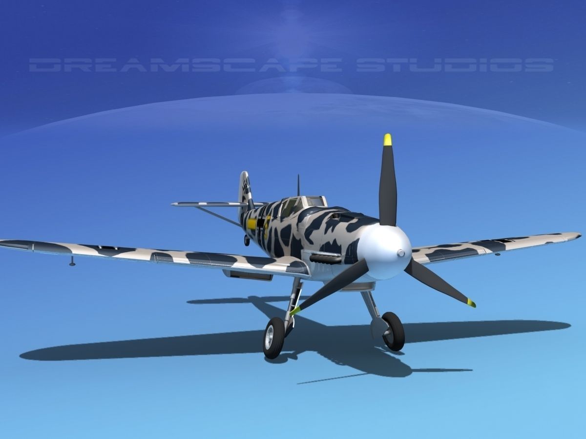 Messerschmitt BF-109 V19 3D model_2