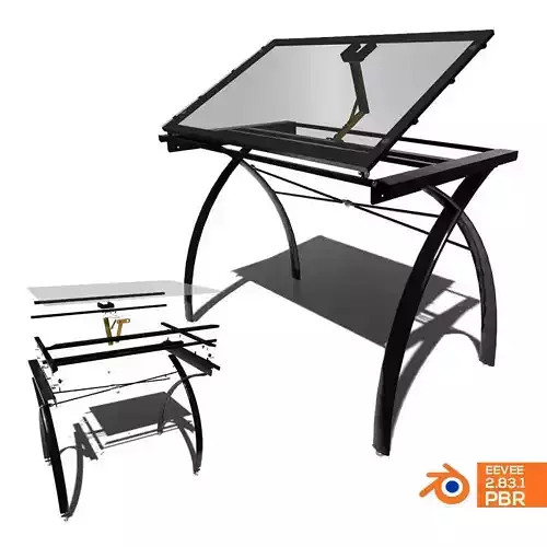 Drafting Glass Table