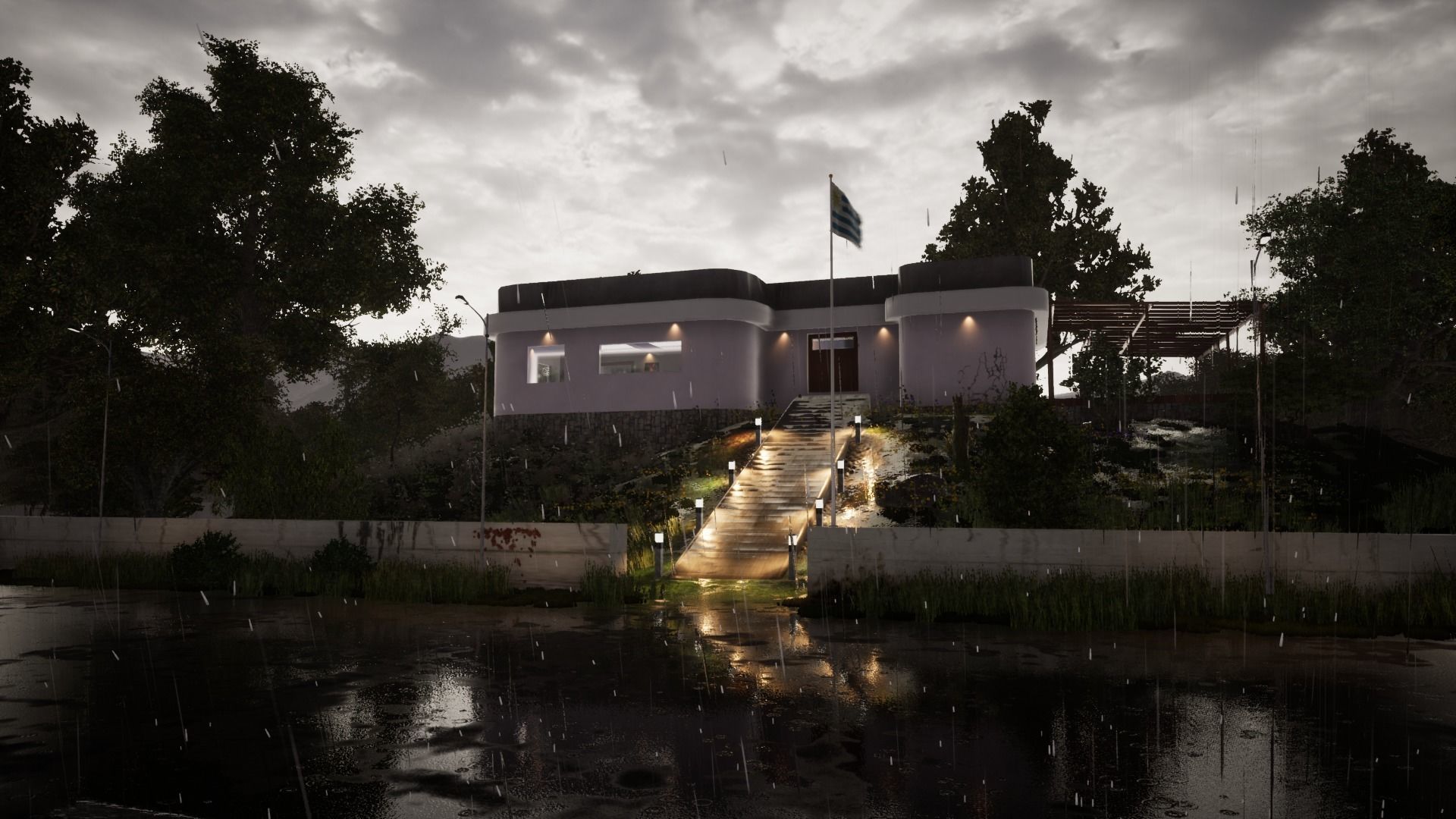 Casa del Cerro project Low-poly 3D model_10