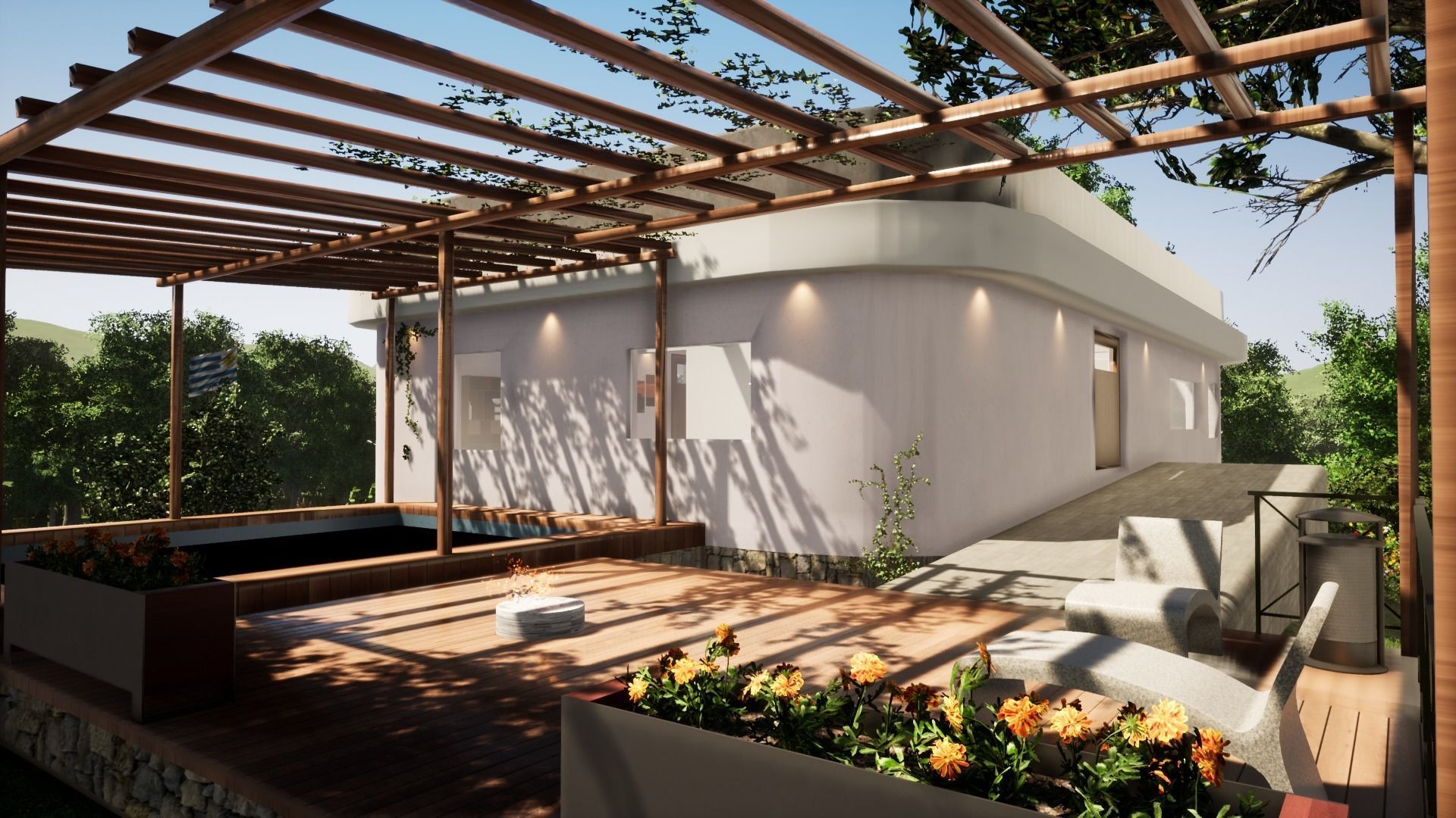 Casa del Cerro project Low-poly 3D model_9