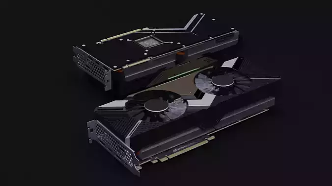 Palit RTX 2080ti GAMING PRO  3D model