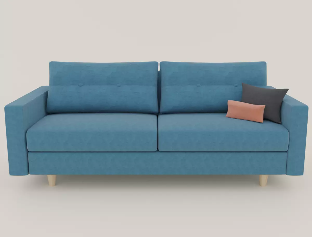 Fabric sofa 3D model_0