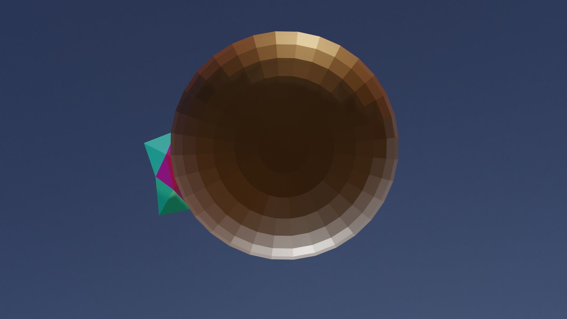 Coconut Drink Low-poly 3D model_3