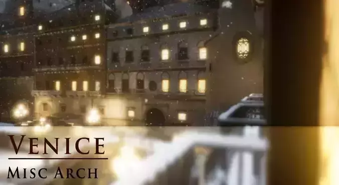 3D-Scanned Venice-North of Italy Assets - Misc Arch Only 3D model