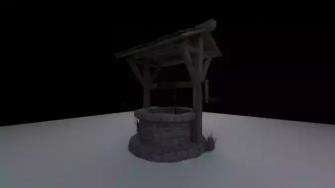 Detailed Medieval Well Free low-poly 3D model