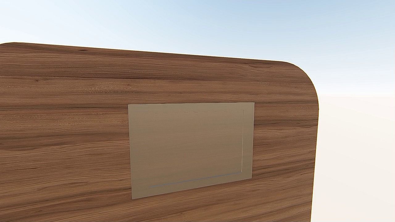 DOOR 3D wooden shelf 3D print model_2
