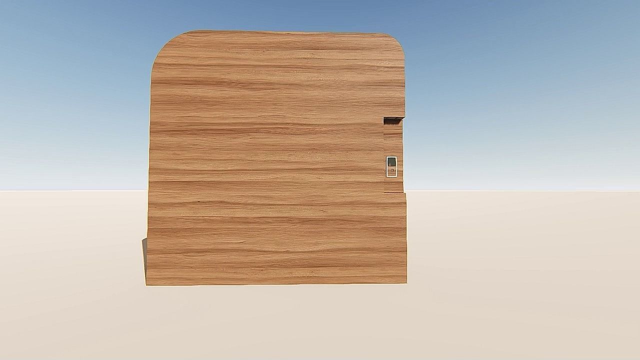 DOOR 3D wooden shelf 3D print model_7