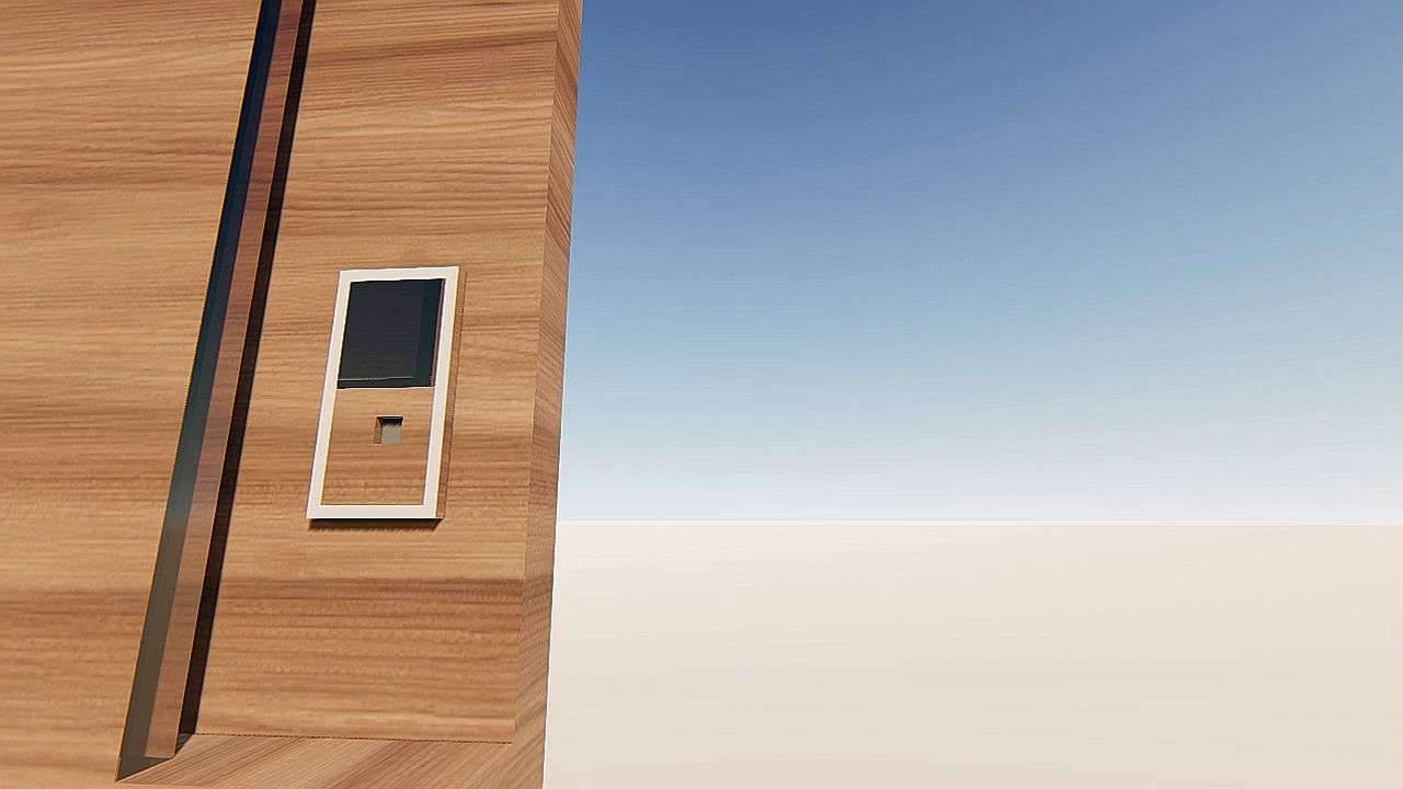DOOR 3D wooden shelf 3D print model_11
